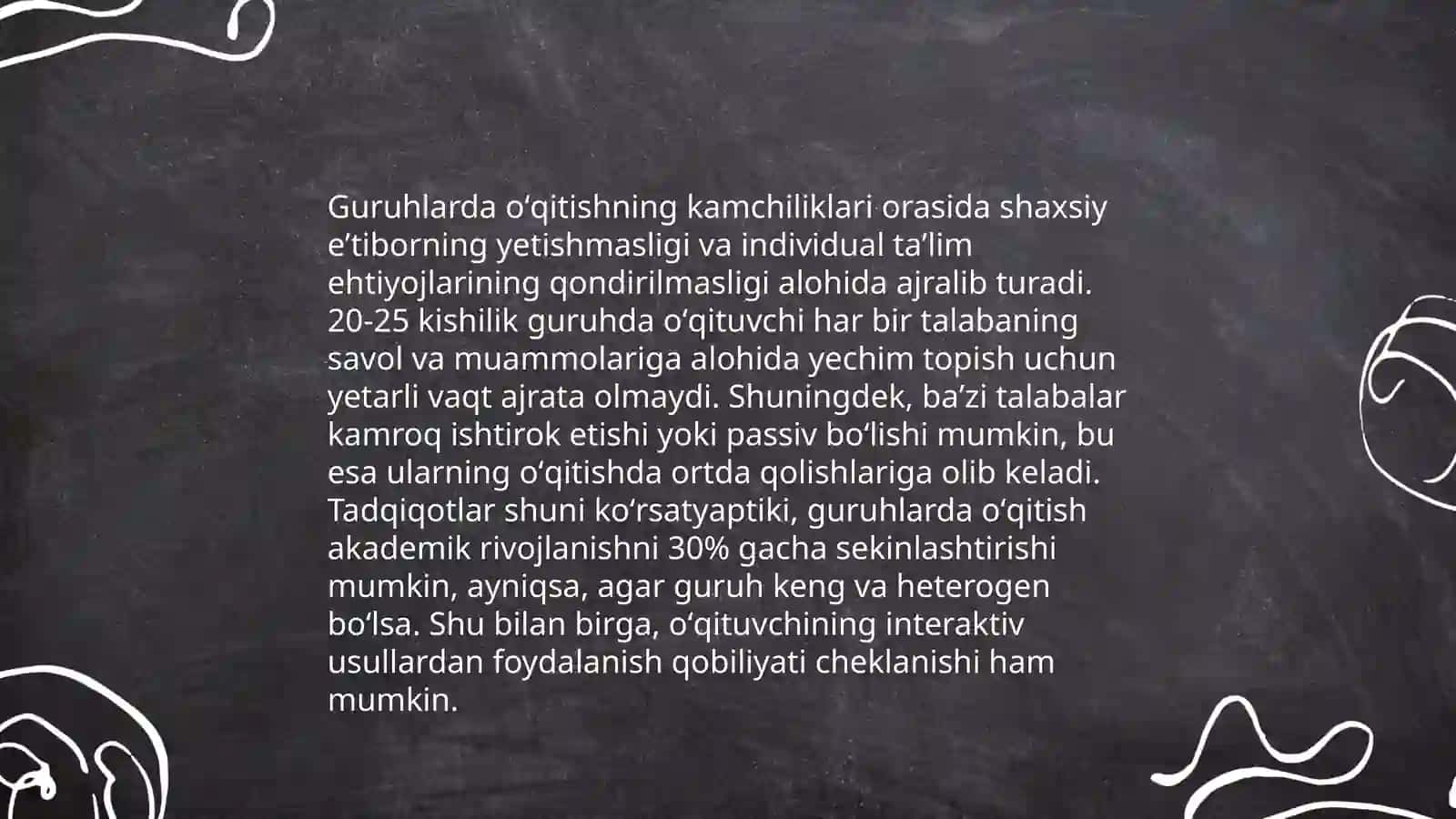 Guruhlarda oʻqitish 4