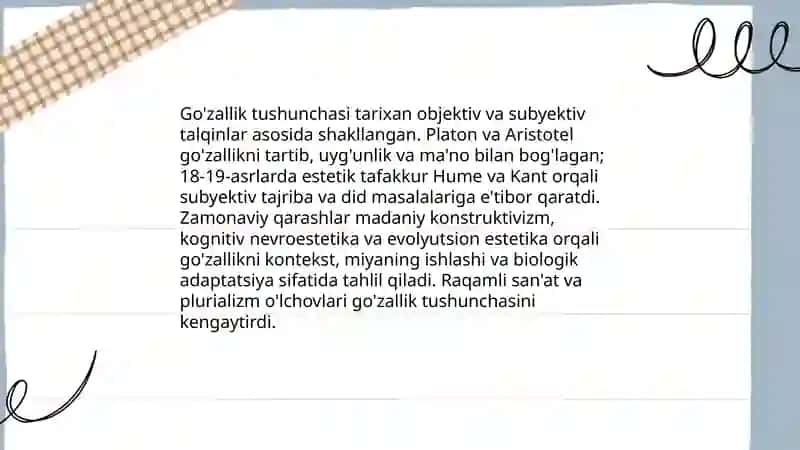Estetika falsafasi 4