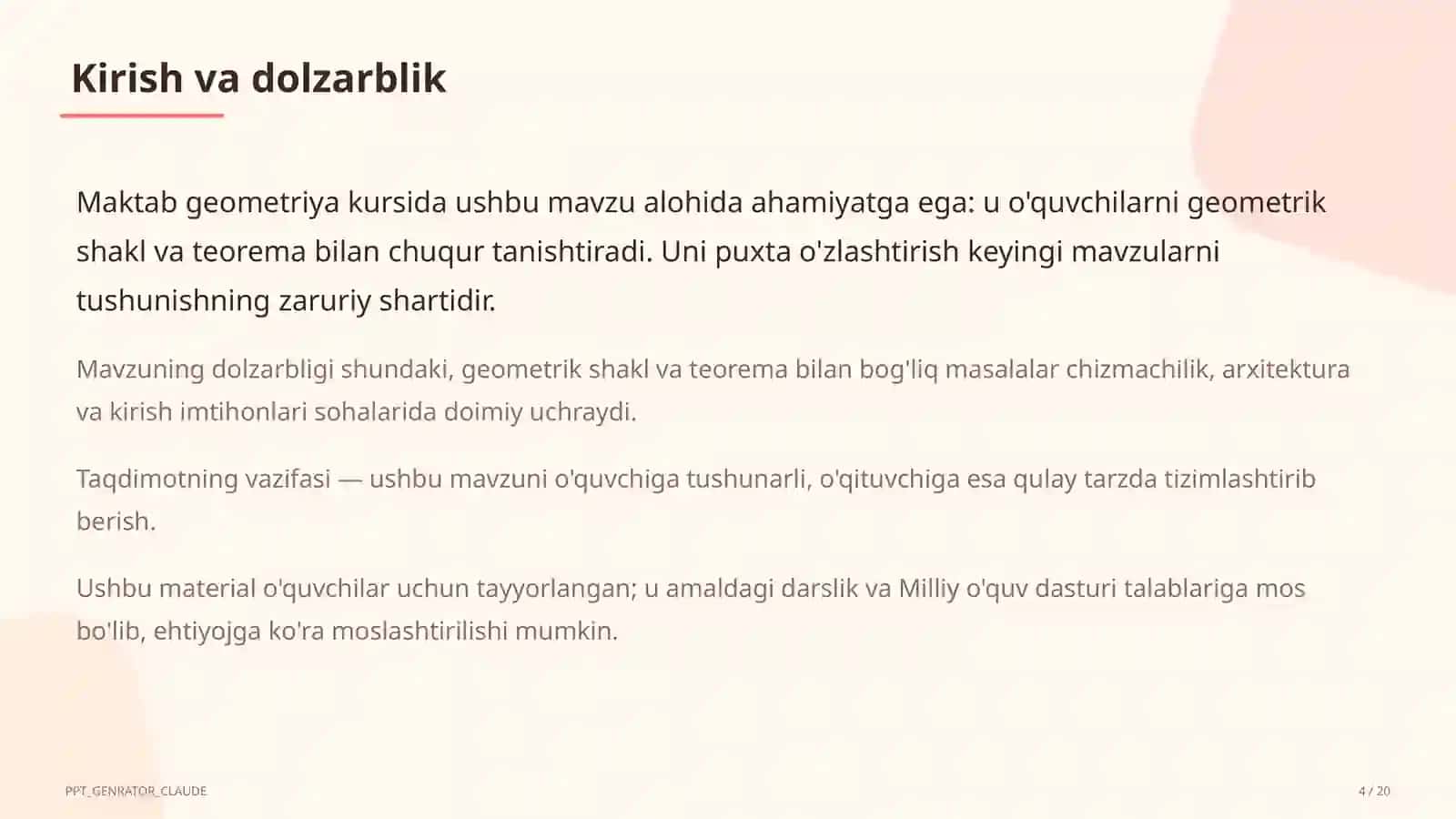 Fazoda perpendikulyarlik: uch perpendikulyar teoremasi (10-sinf) 4