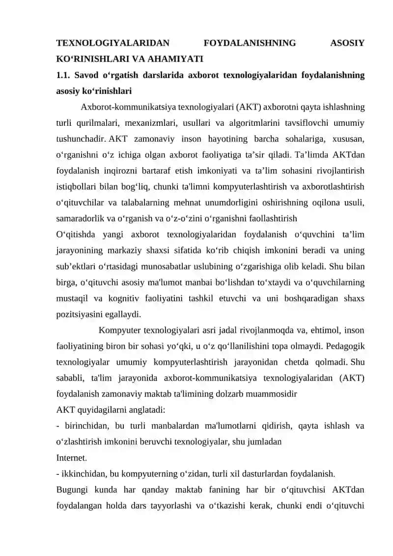 Savod O‘rgatish Darslari 4