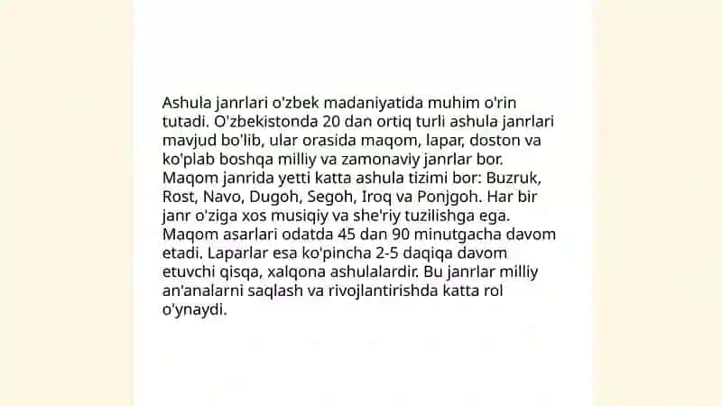 O'zbek xalq qo'shiqlari 4