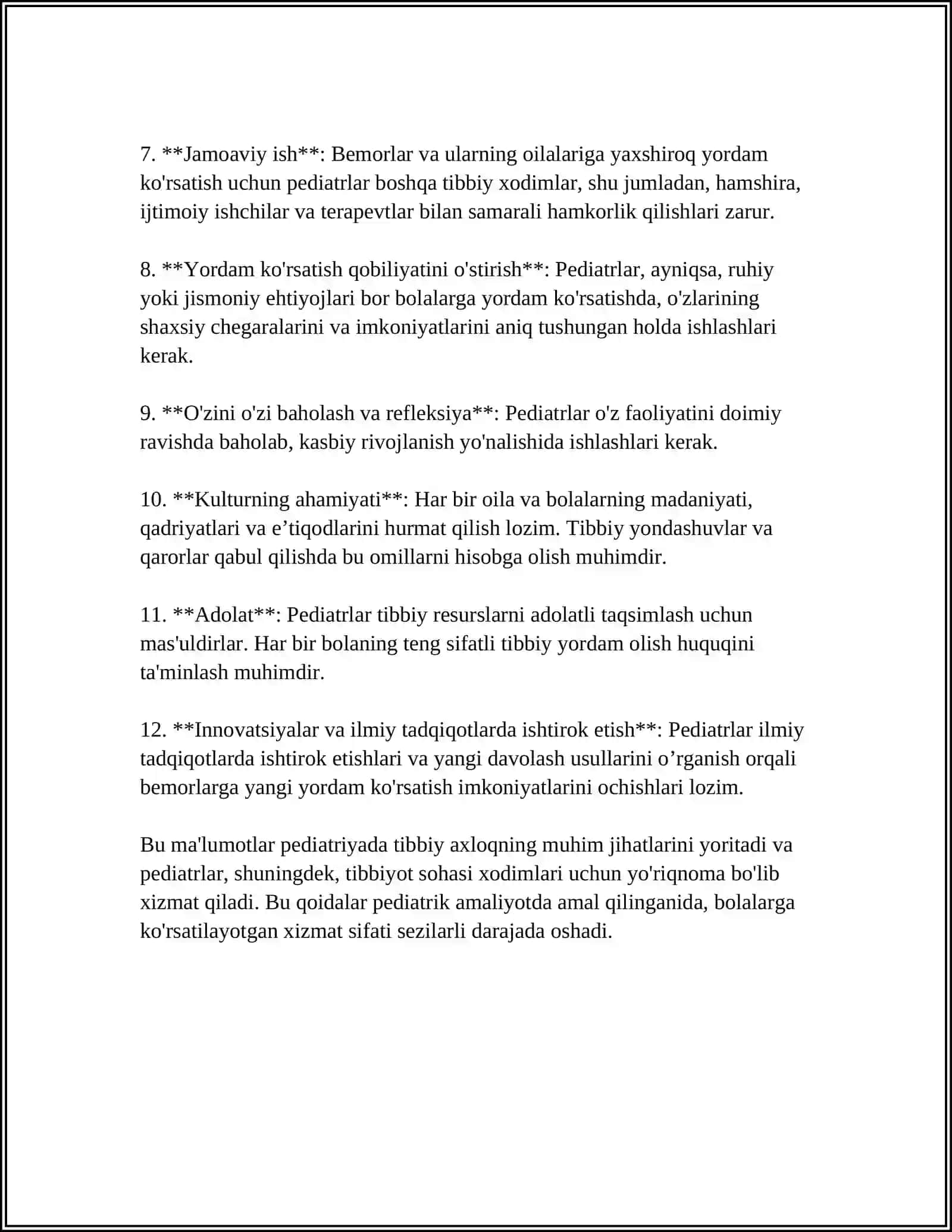 PEDIATRIYADA ETIKA VA DEONTOLOGIYA MASALALARI 4