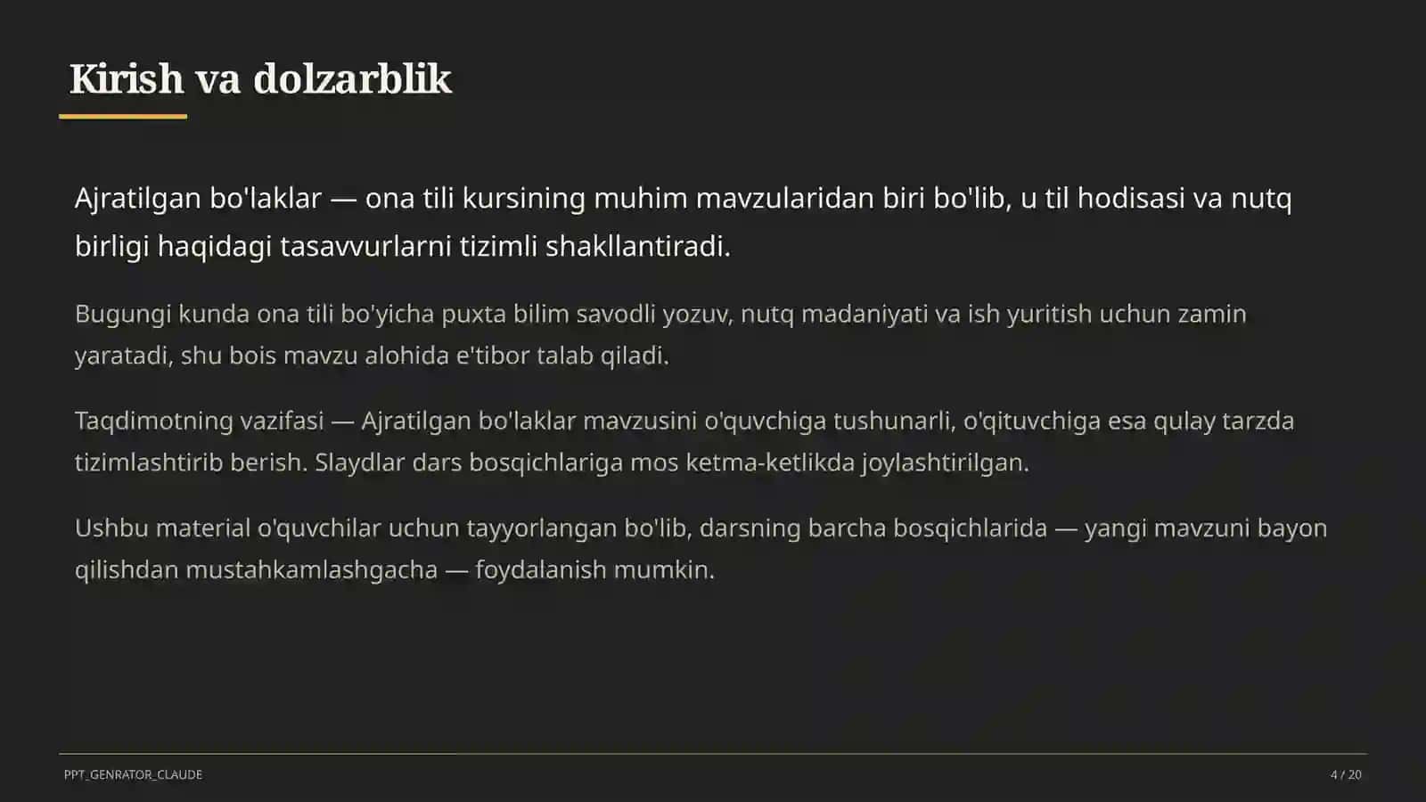 Ajratilgan bo'laklar (8-sinf) 4