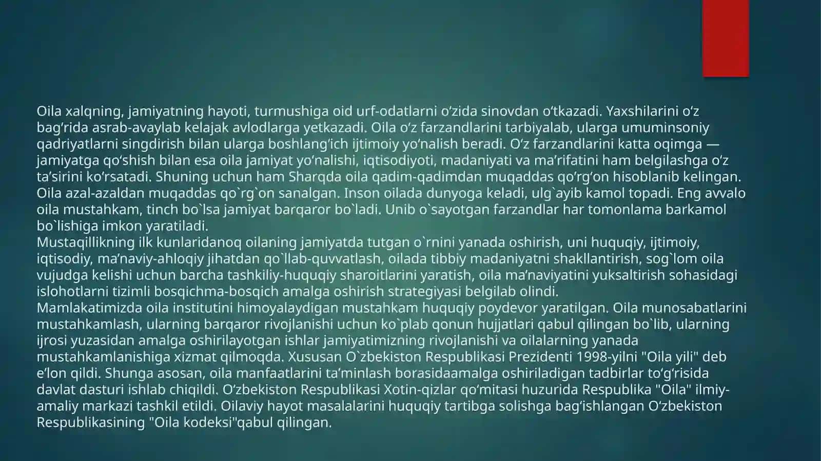 Oilalar bilan ishlashda ijtimoiy ish xodimlaruning vazifalari ularga qo`yiladigan talablar va majburiyatlar 4