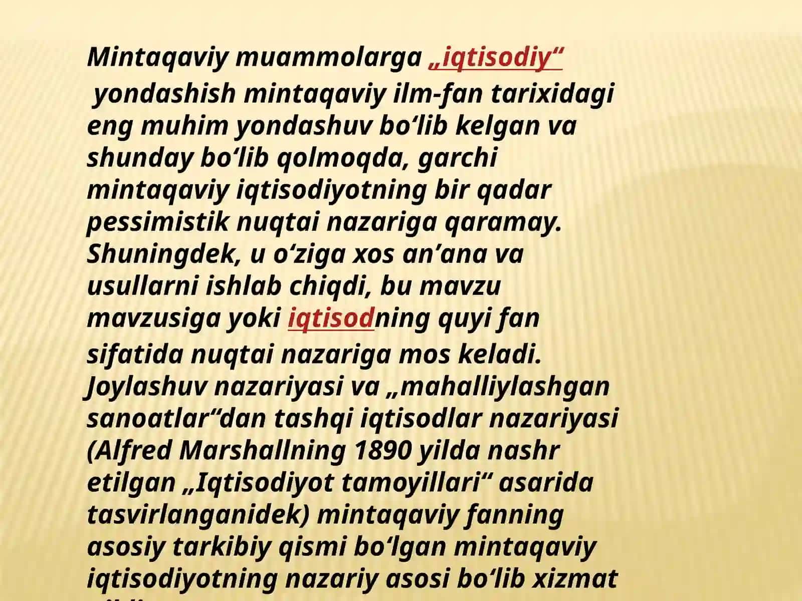 Mintaqaviy iqtisodiyot 4