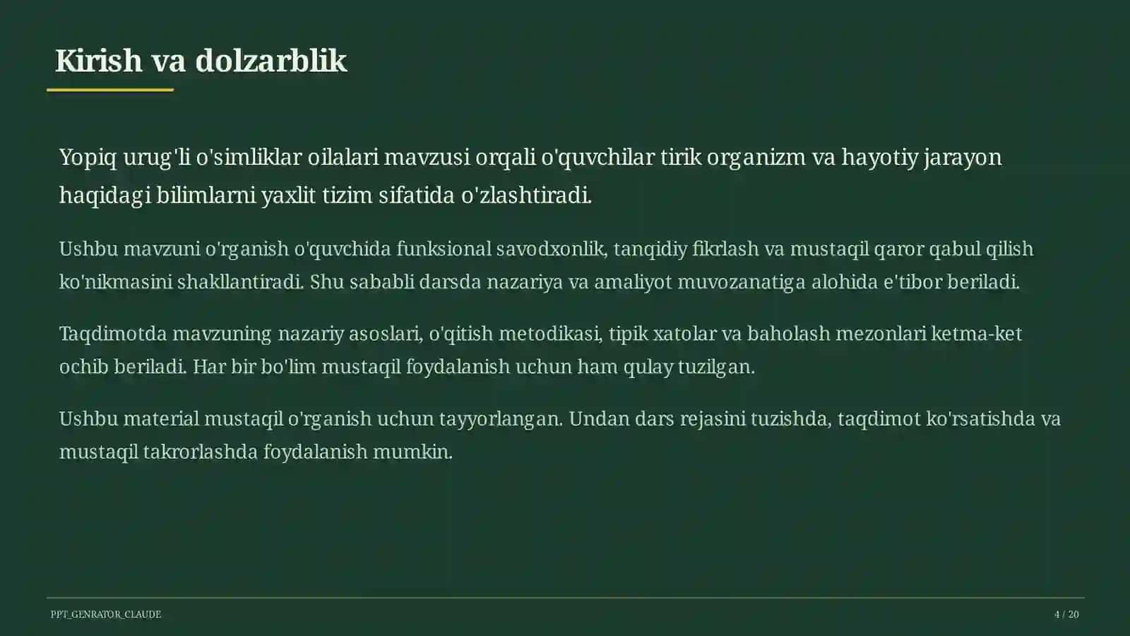 Yopiq urug'li o'simliklar oilalari (6-sinf) 4