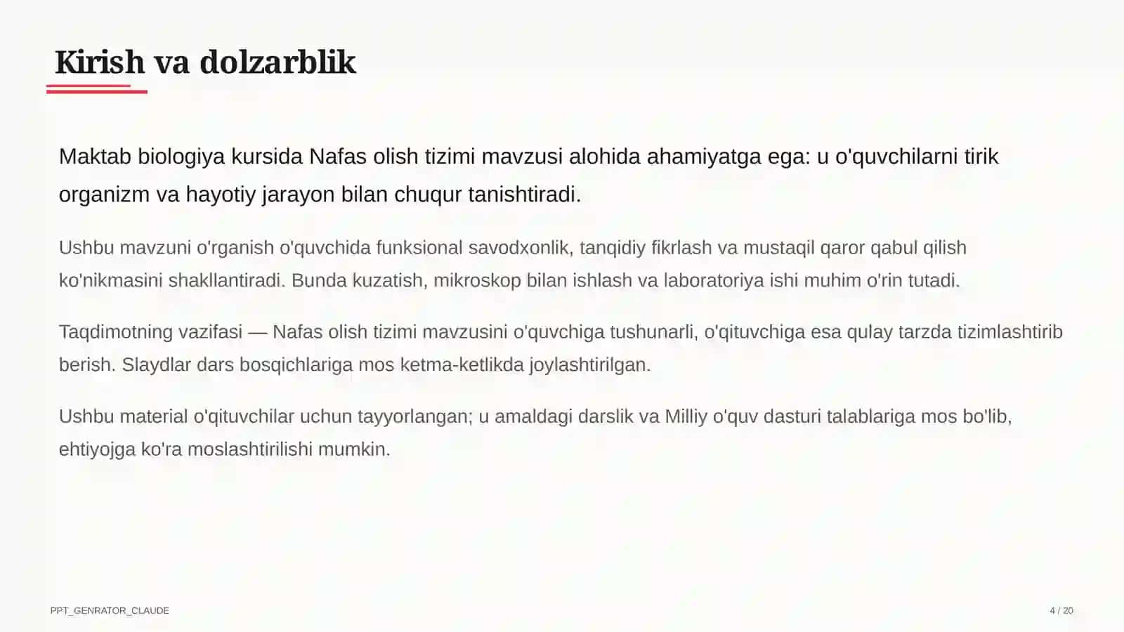Nafas olish tizimi (8-sinf) 4