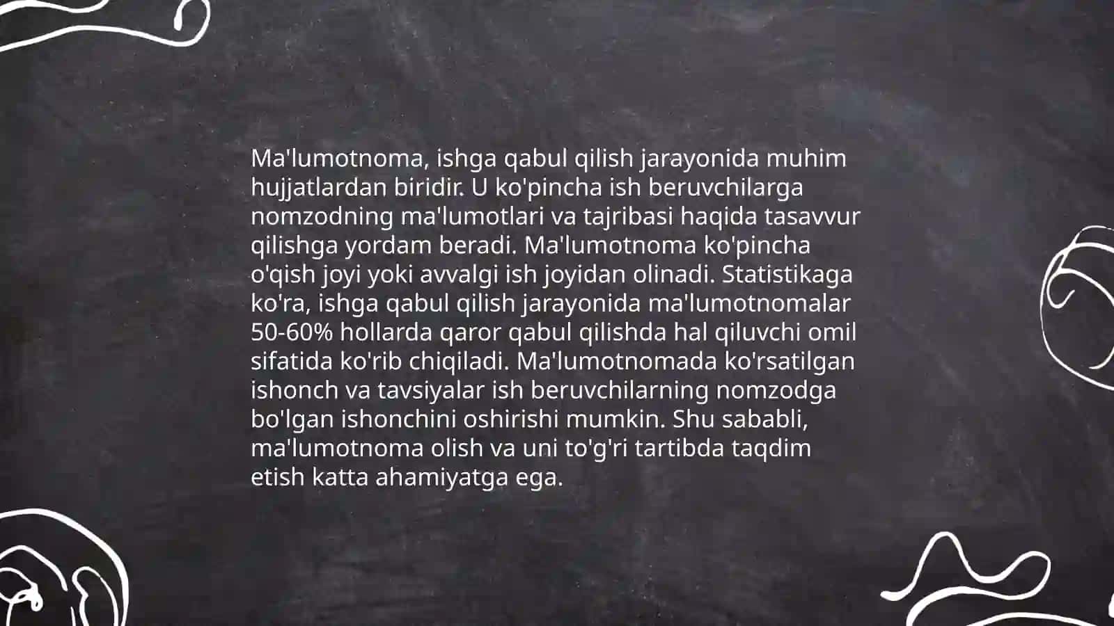 Rasmiy ish hujjatlari haqida bo'lsin 4