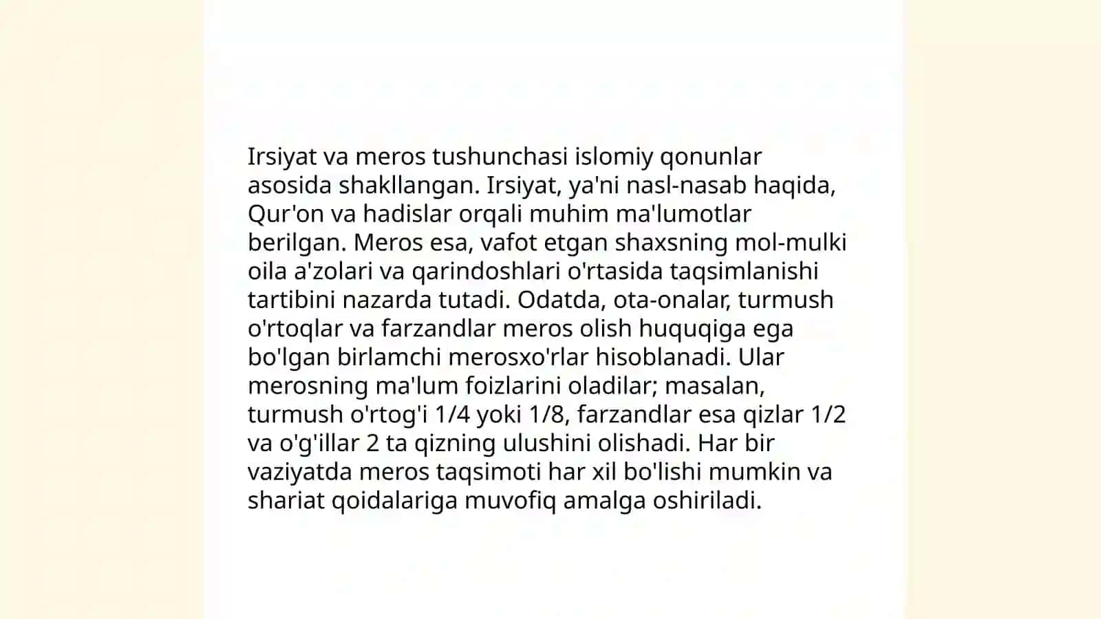 Irsiyat qonunlari 4