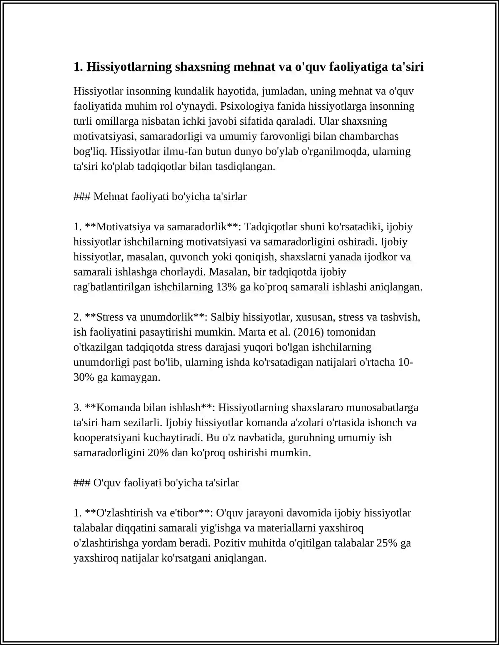 HISSIYOTLAR VA IRODANING PSIXOLOGIK XUSUSIYATLARI VA INSON FAOLIYATIGA TA'SIRI 4