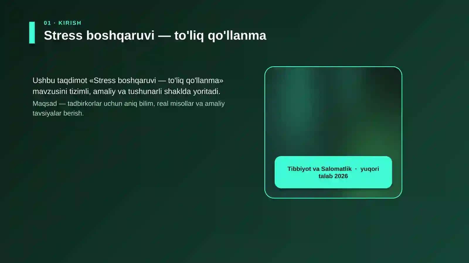 Stress boshqaruvi — to'liq qo'llanma 4