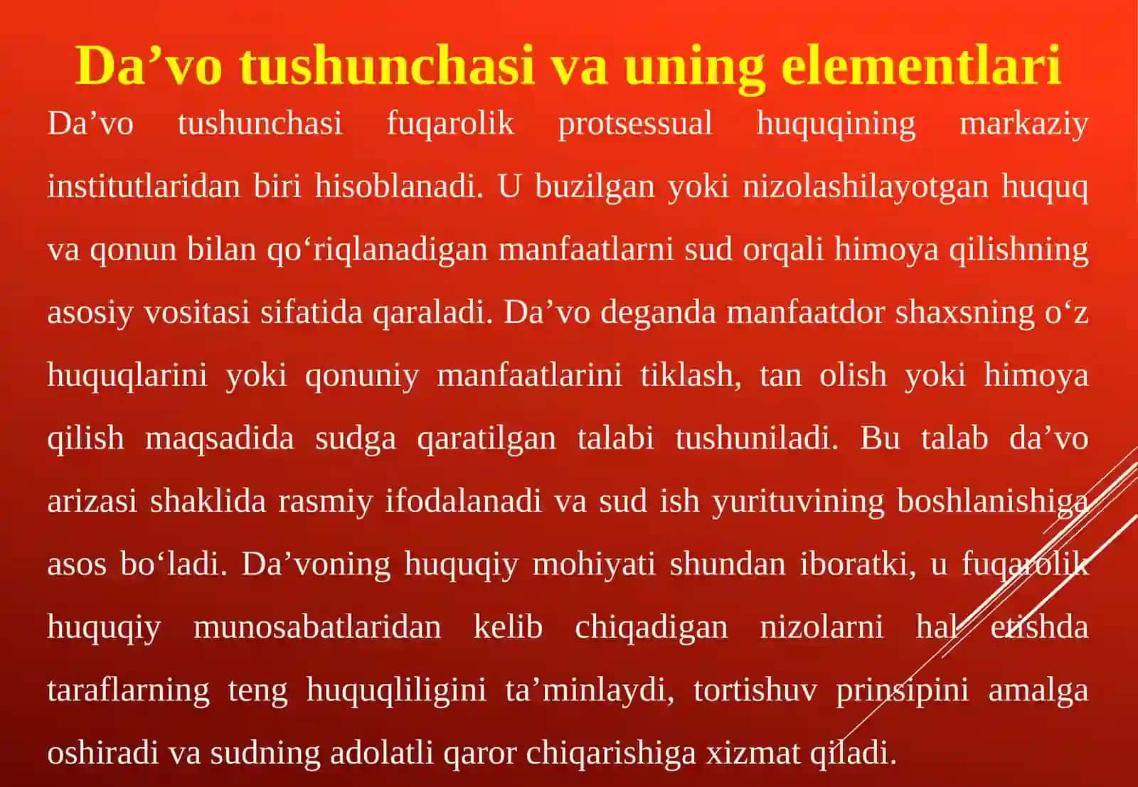 Da’vouning elementlari va turlari 4