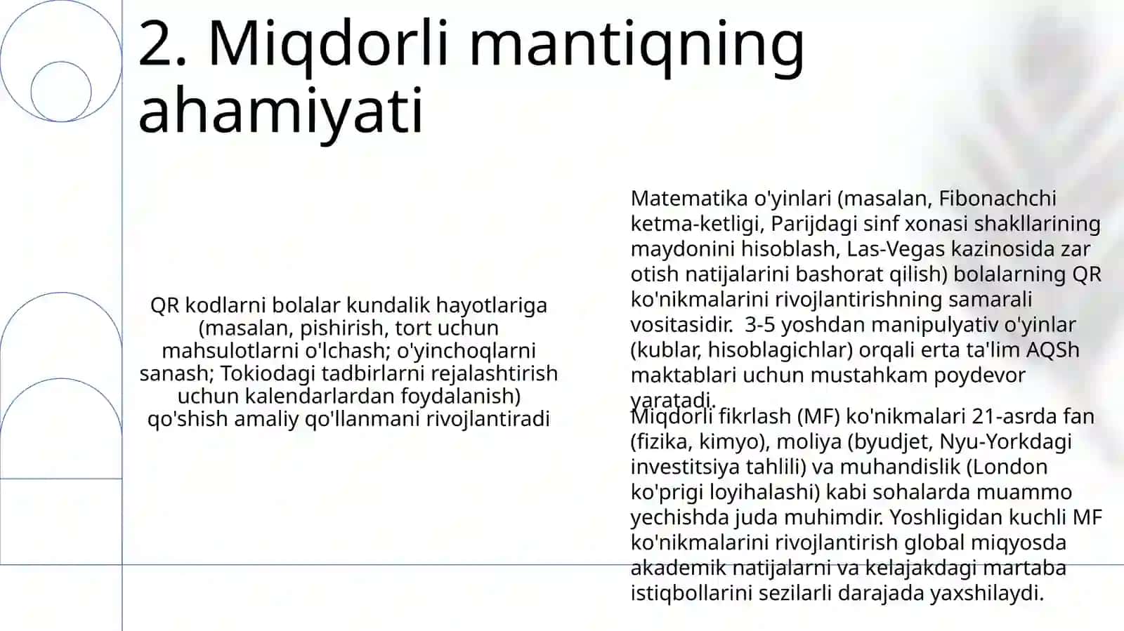 Bolalar uchun matematik o'yinlar 4