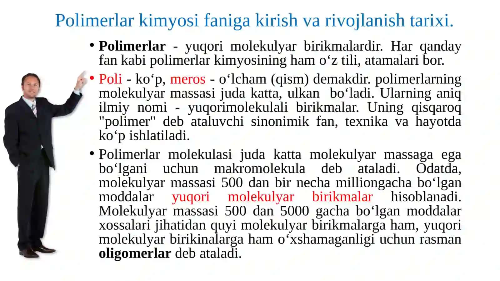 Polimerlar kimyosi faniga kirish 4