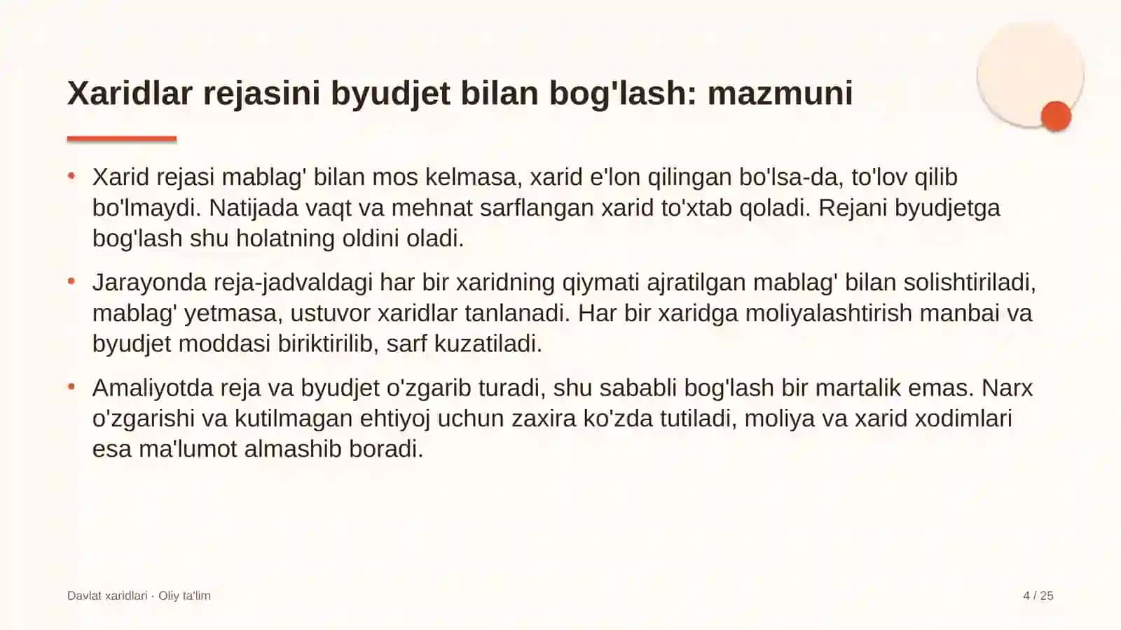 davlat fuqarolik xizmatida xaridlar rejasini byudjet bilan bog'lash 8674 4