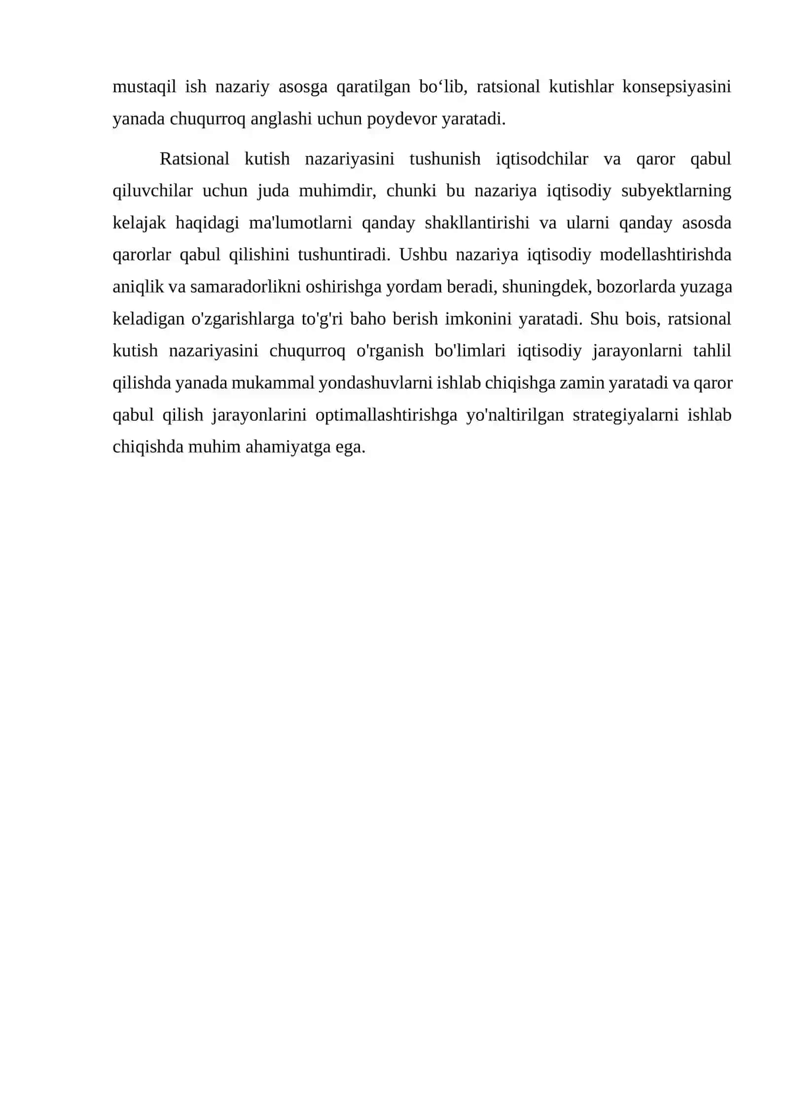 Ratsional kutish nazariyasi 4