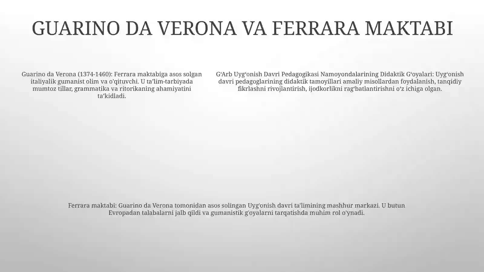 G'Arb Uyg'Onish Davri Pedagogikasi NamoyondalariningDidaktikG'Oyalari 4