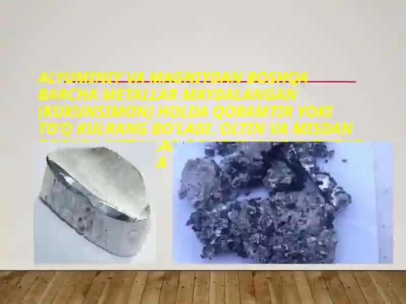 Metallarning fizika va kimyoviy xossalari 4