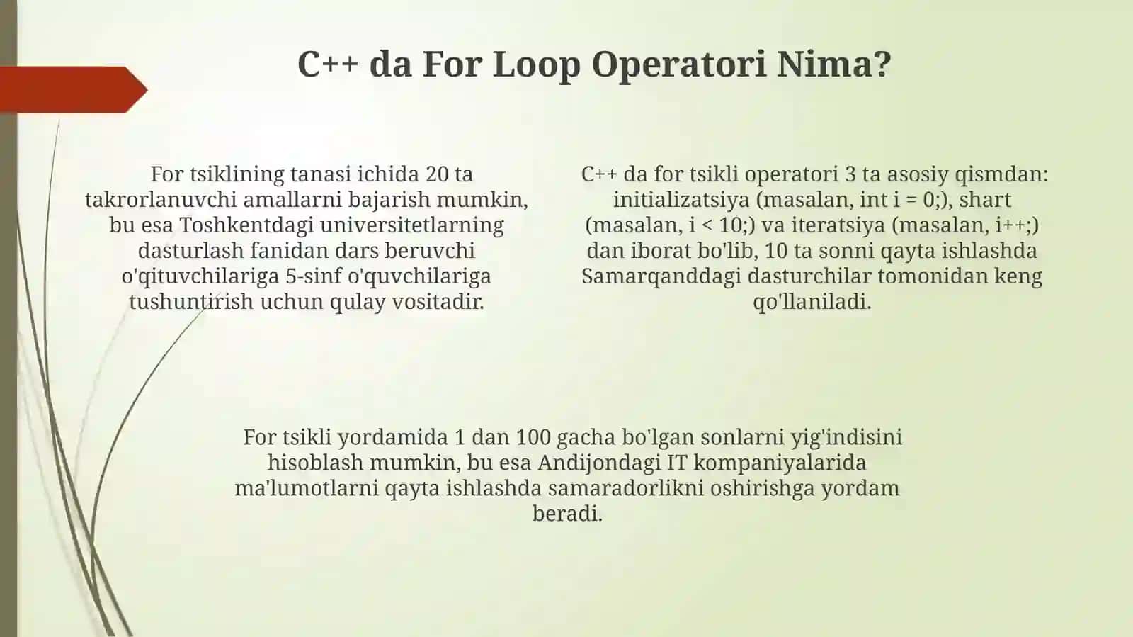 C++tilidafortakrorlashoperatori 4