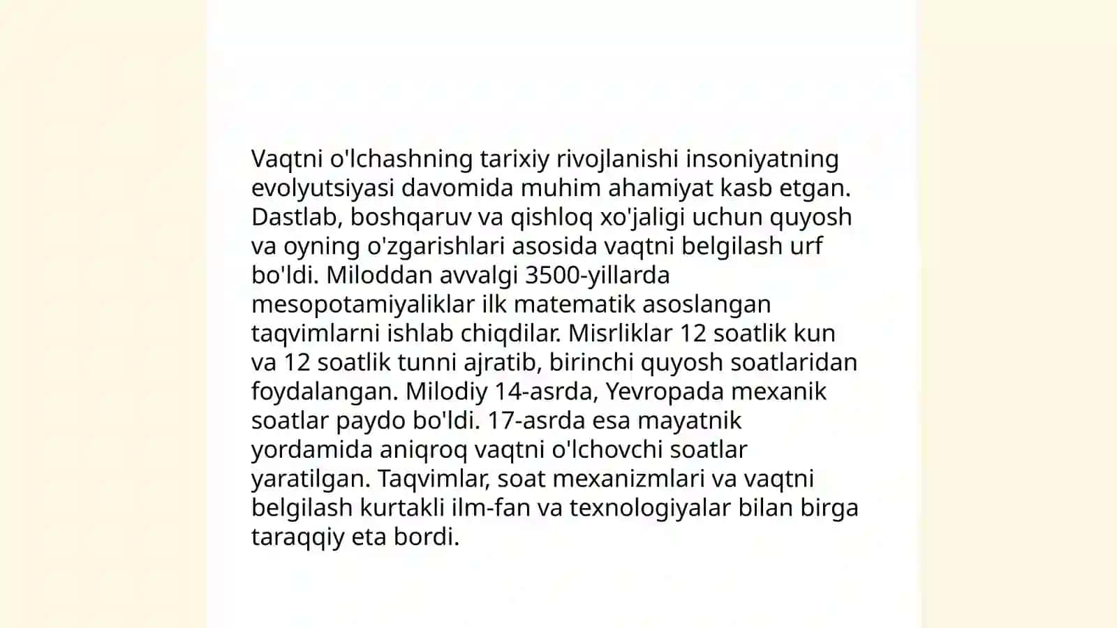 Vaqt va uning o'ziga xos xususiyatlari. Bolalarda vaqtni his qilishni rivojlantirish 4