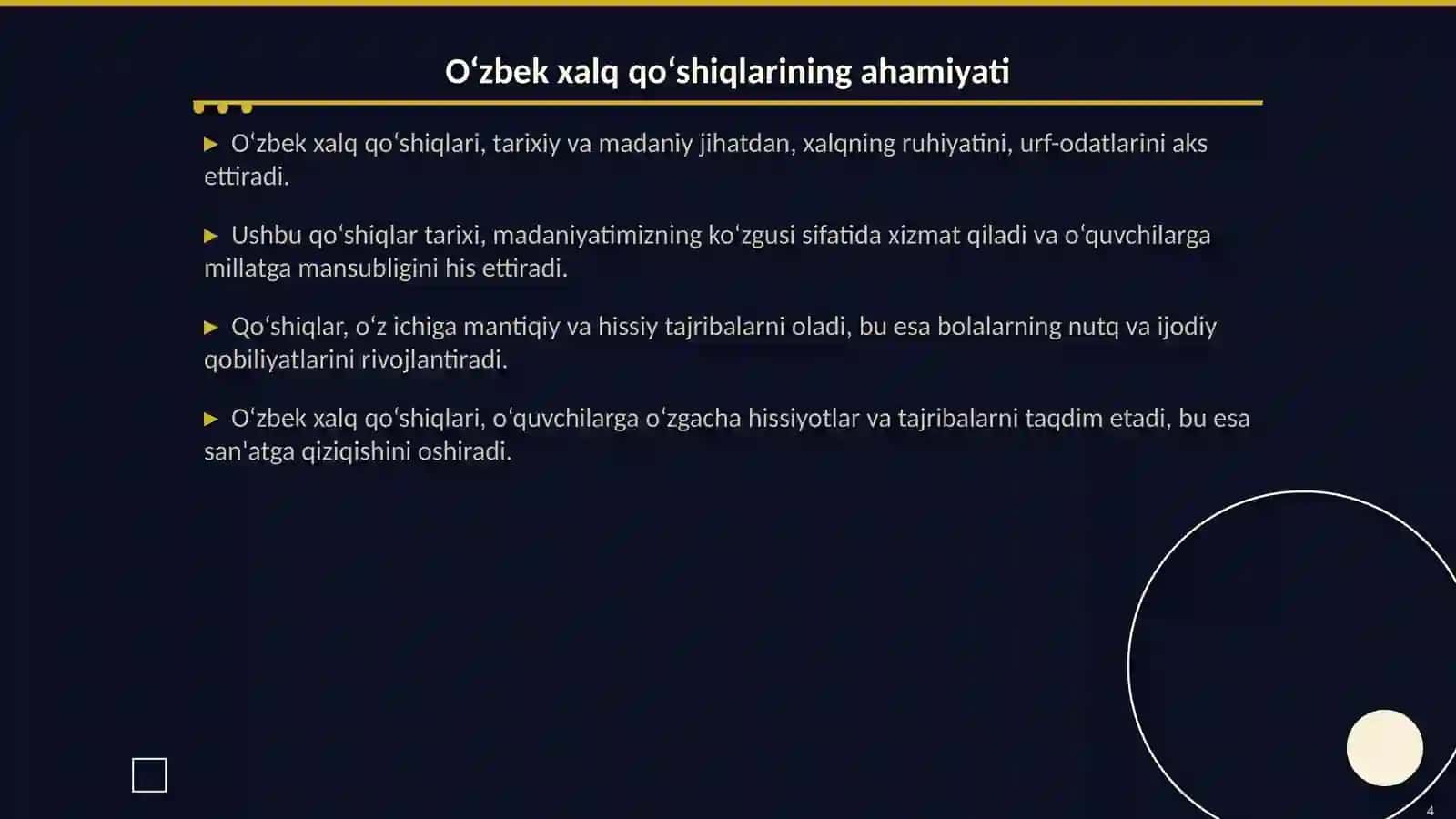 O‘zbek xalq qo‘shiqlarini maktab repertuariga kiritish usullari 4