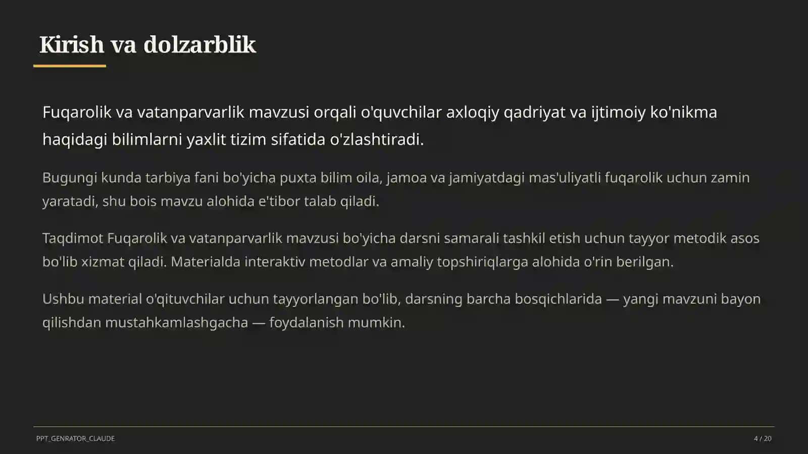 Fuqarolik va vatanparvarlik (8-sinf) 4