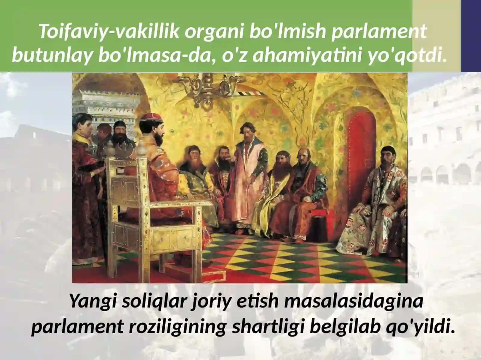 Angliyada qirol hokimiyatining kuchayishi 8- jahon 4