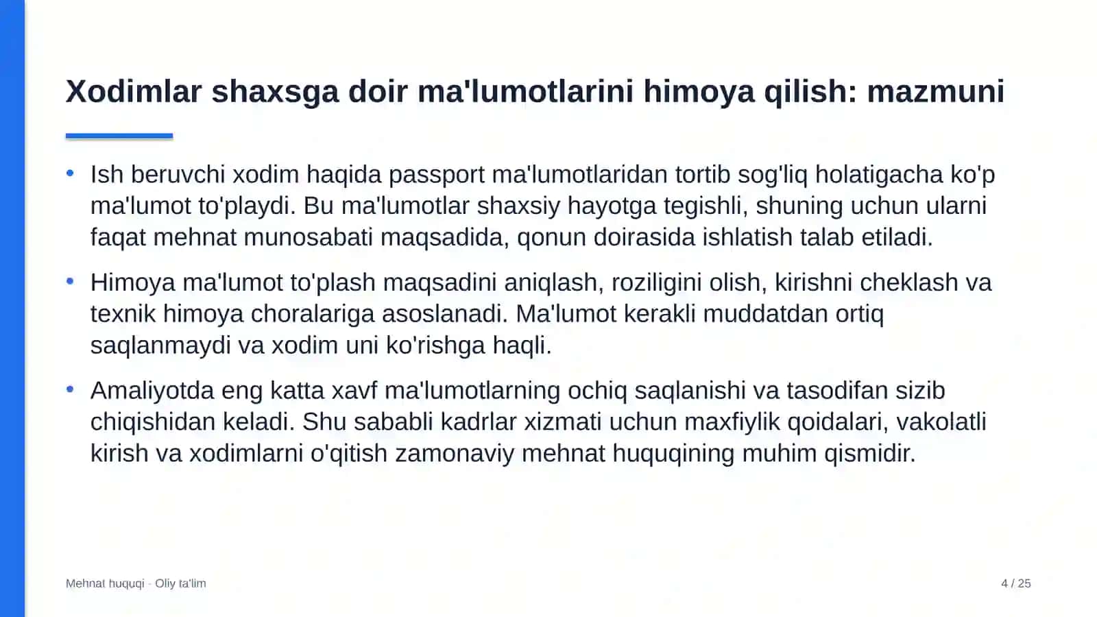 Lak-bo'yoq sanoatida xodimlarning shaxsga doir ma'lumotlarini himoya qilish 4