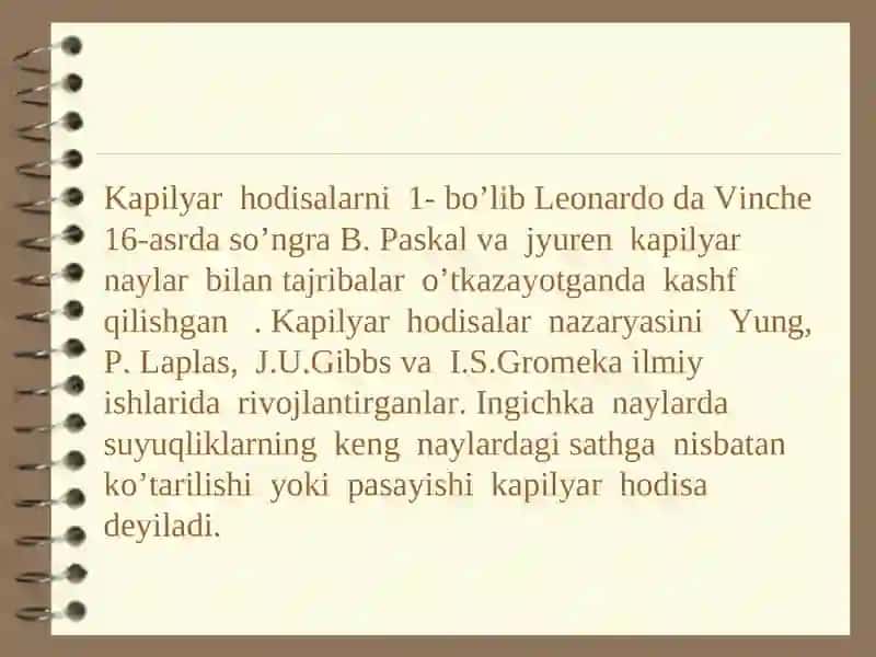 Kapilyar hodisalar 4