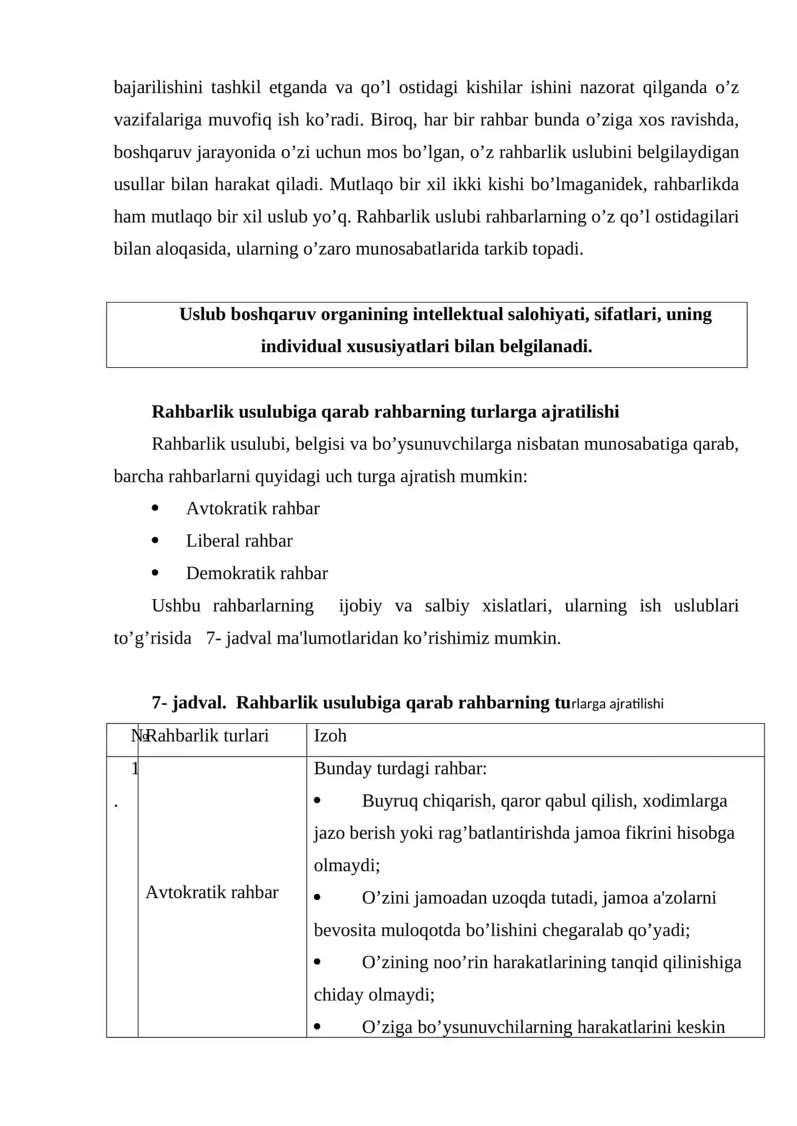 Menejerlik va rahbarlik tushunchalari 4