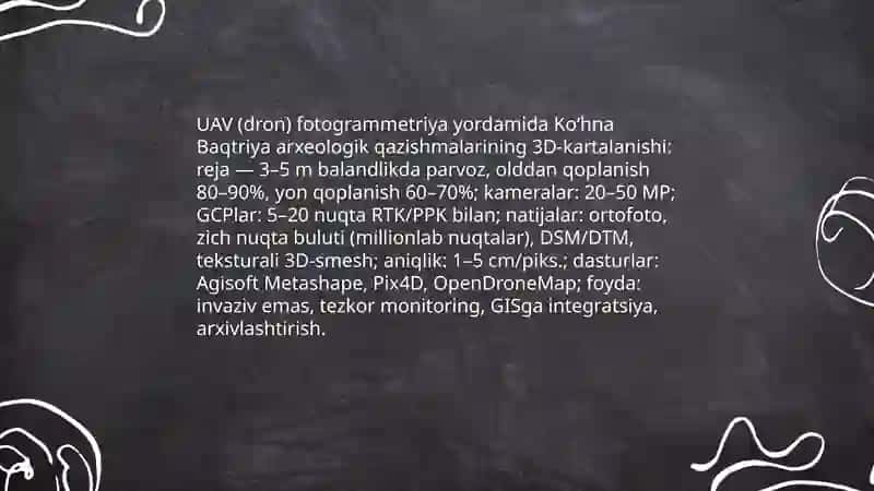 Zamonamiz arxealohiyasida zamonaviy texnologiyalar qoʻllanilishi 4
