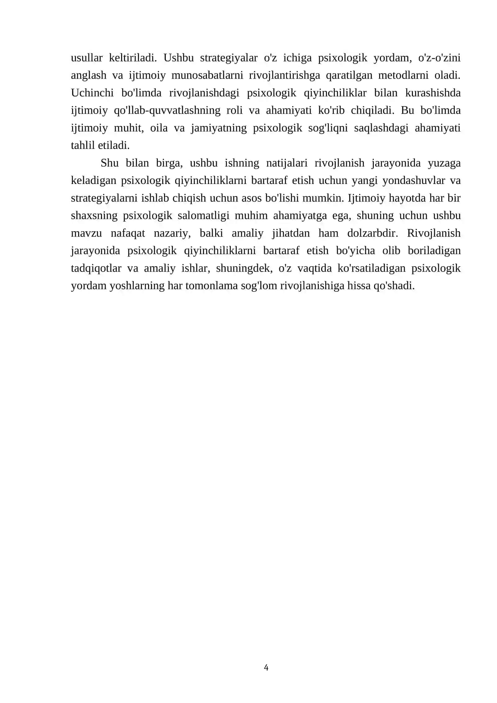 Rivojlanishdagi psixologik qiyinchiliklarni bartaraf etish 4