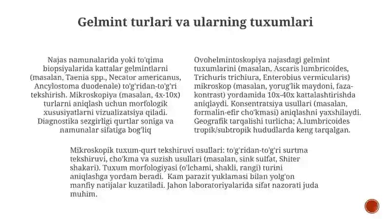 Ovogelmintoskopiya va Gelmintoskopiya 4