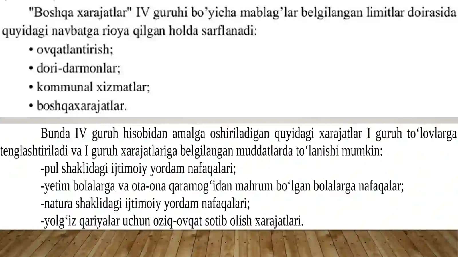 O‘zbekiston Respublikasi Moliyavazirining budjet tizimi budjetlarining g‘aznai ijrosi qoidalarini tasdiqlash haqida buyrug‘i 4