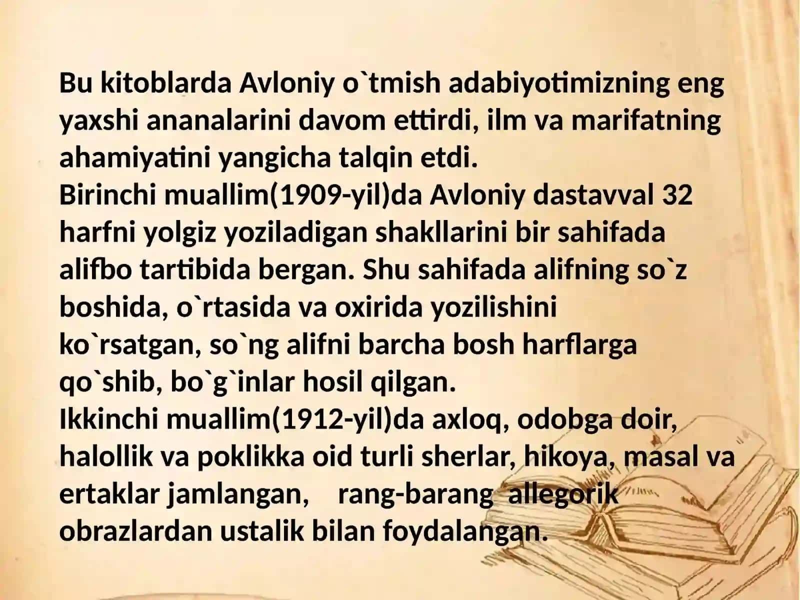 Abdulla Avloniyning yaratgan asarlari 4