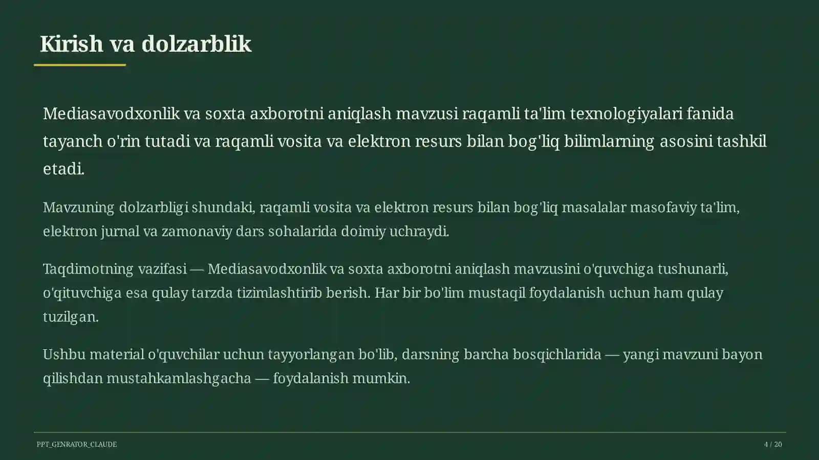 Mediasavodxonlik va soxta axborotni aniqlash 4