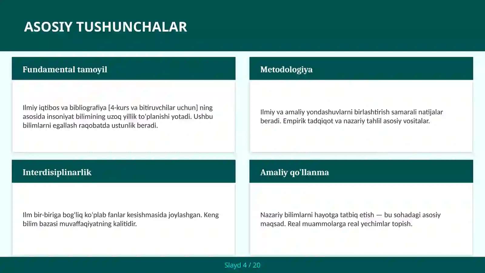 Ilmiy iqtibos va bibliografiya [4-kurs va bitiruvchilar uchun] 4