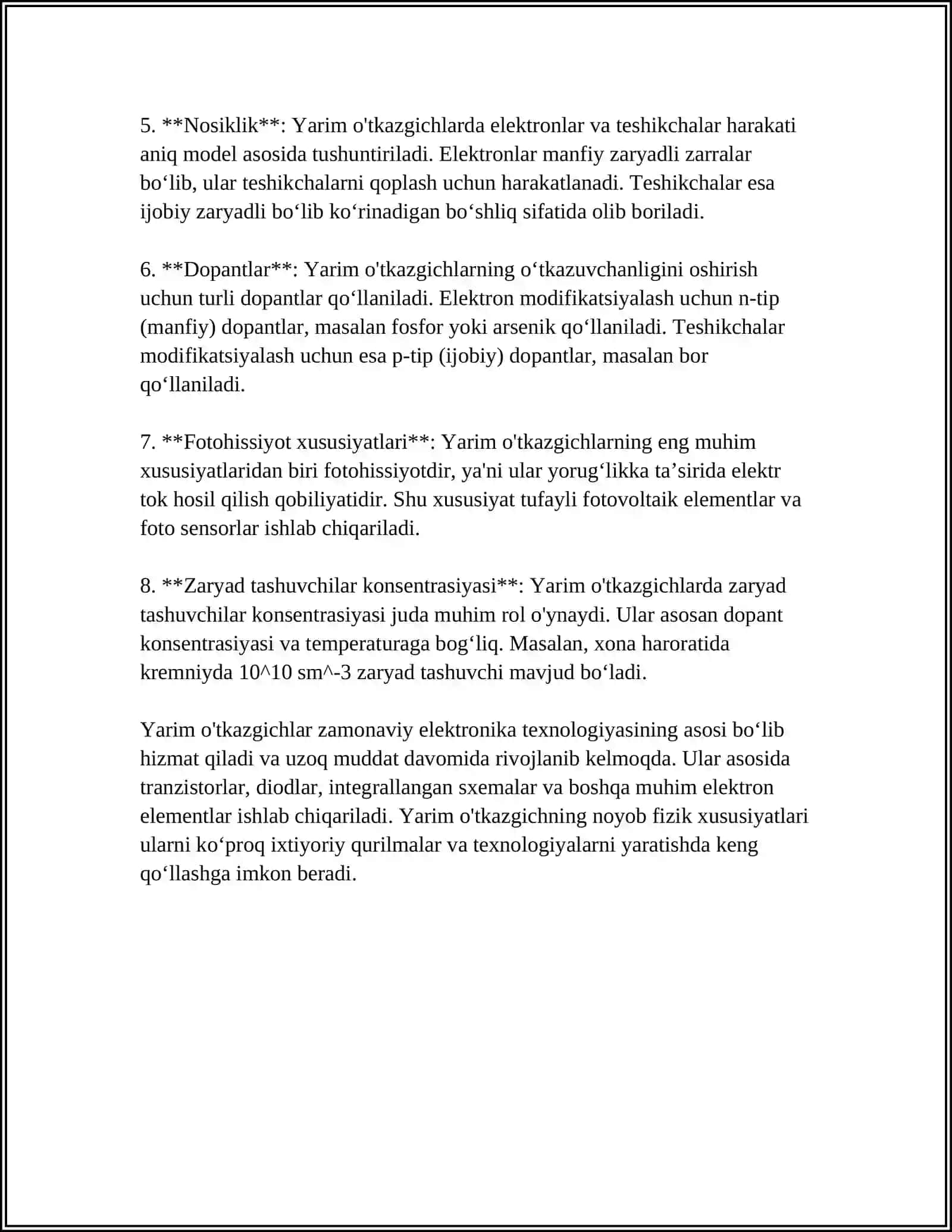 YARIM OʻTKAZGICHLAR QURILMALARI VA ULARNING TURLARI 4