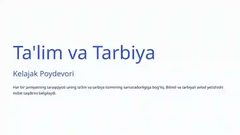 Ta'lim va Tarbiya Tushunchalarining Mohiyati 4