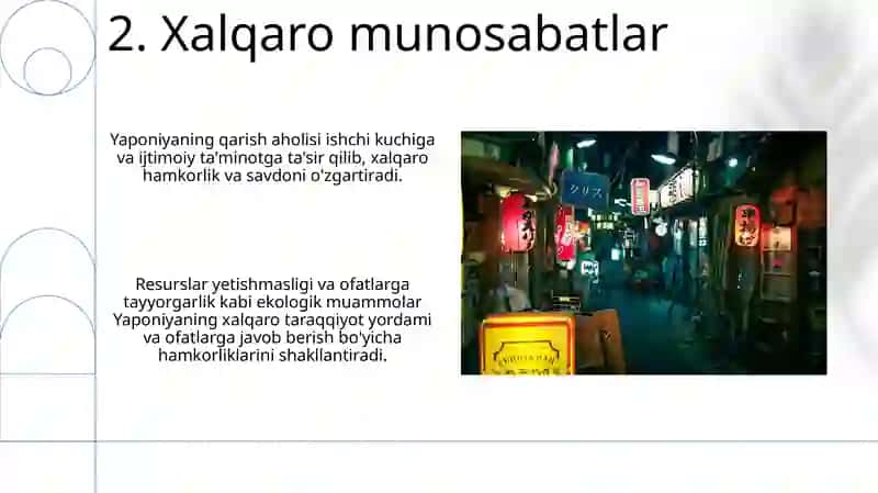 Yaponiya uchun PESTEL analiz 4