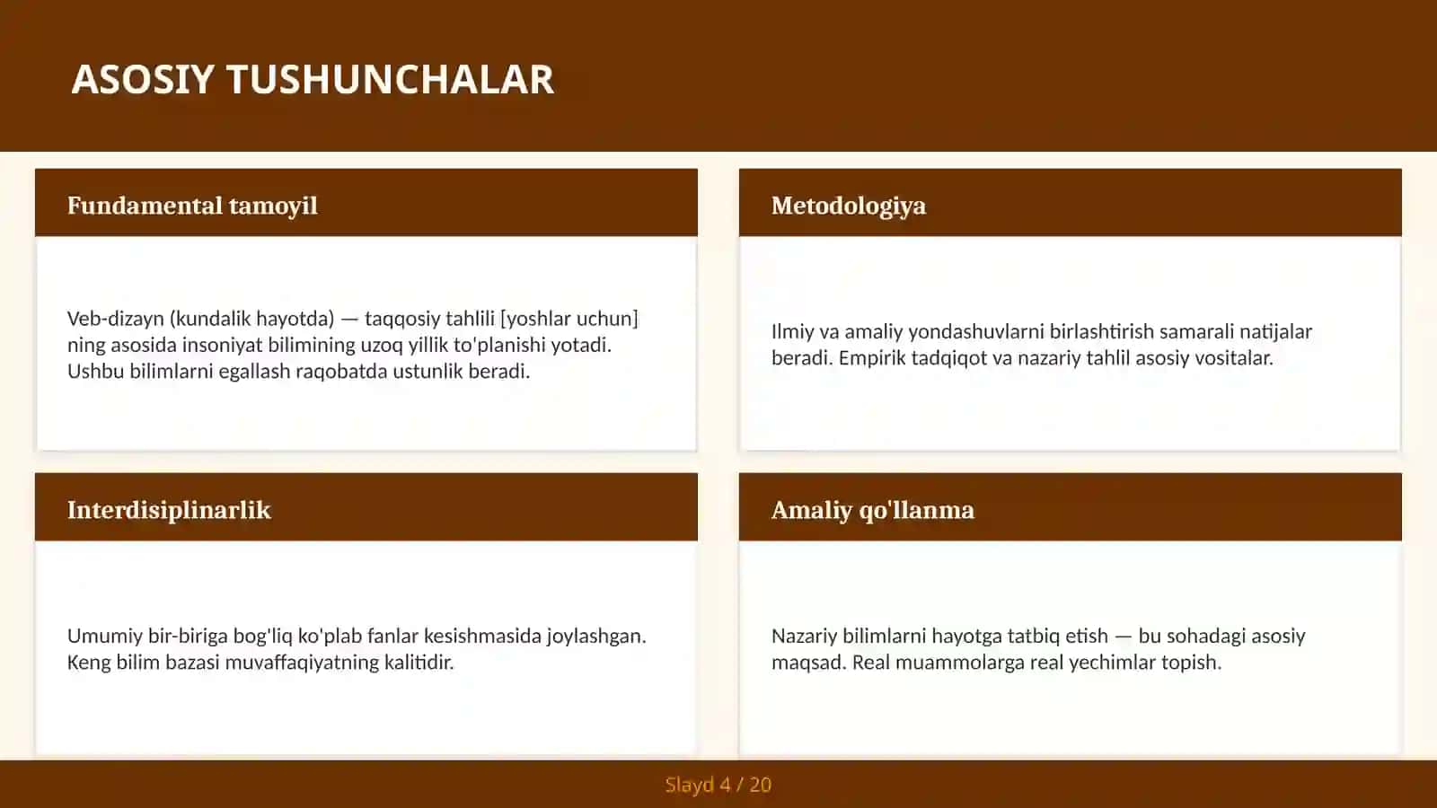 Veb-dizayn (kundalik hayotda) — taqqosiy tahlili [yoshlar uchun] 4