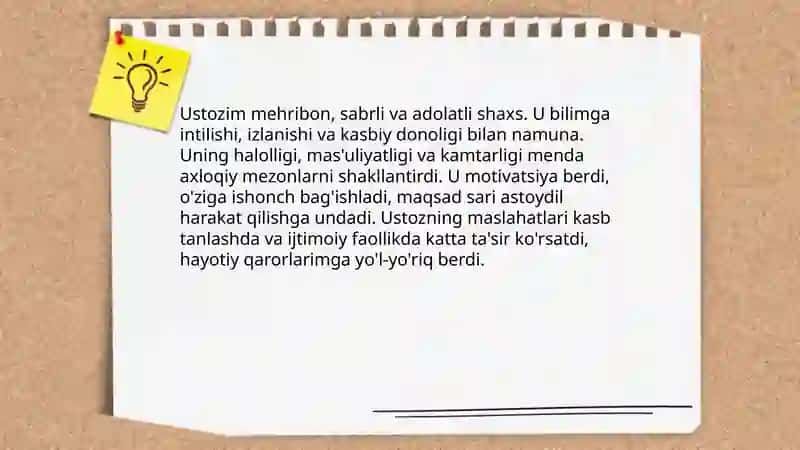 Ustozim - hayotim chirog'i 4