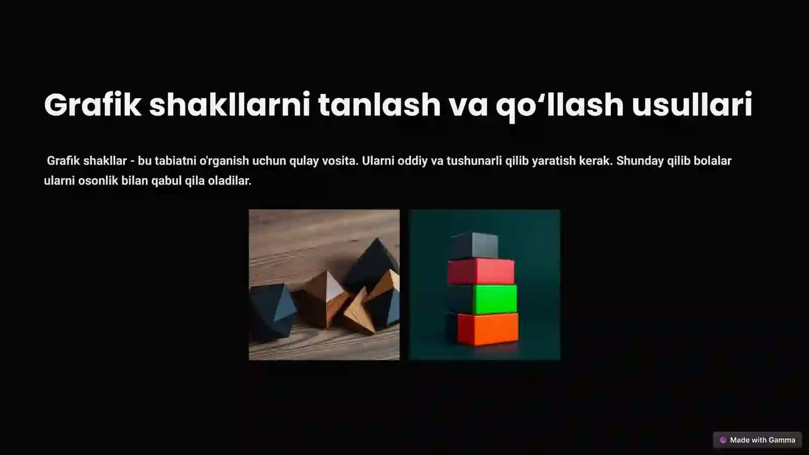 Qiziquvchanlikni oshirish: Grafik shakllar orqali 4