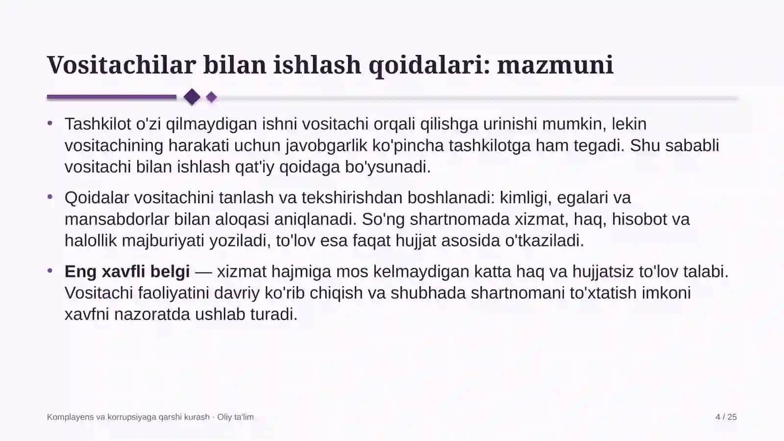 blogerlik faoliyatida vositachilar bilan ishlash qoidalarini belgilash 5036 4