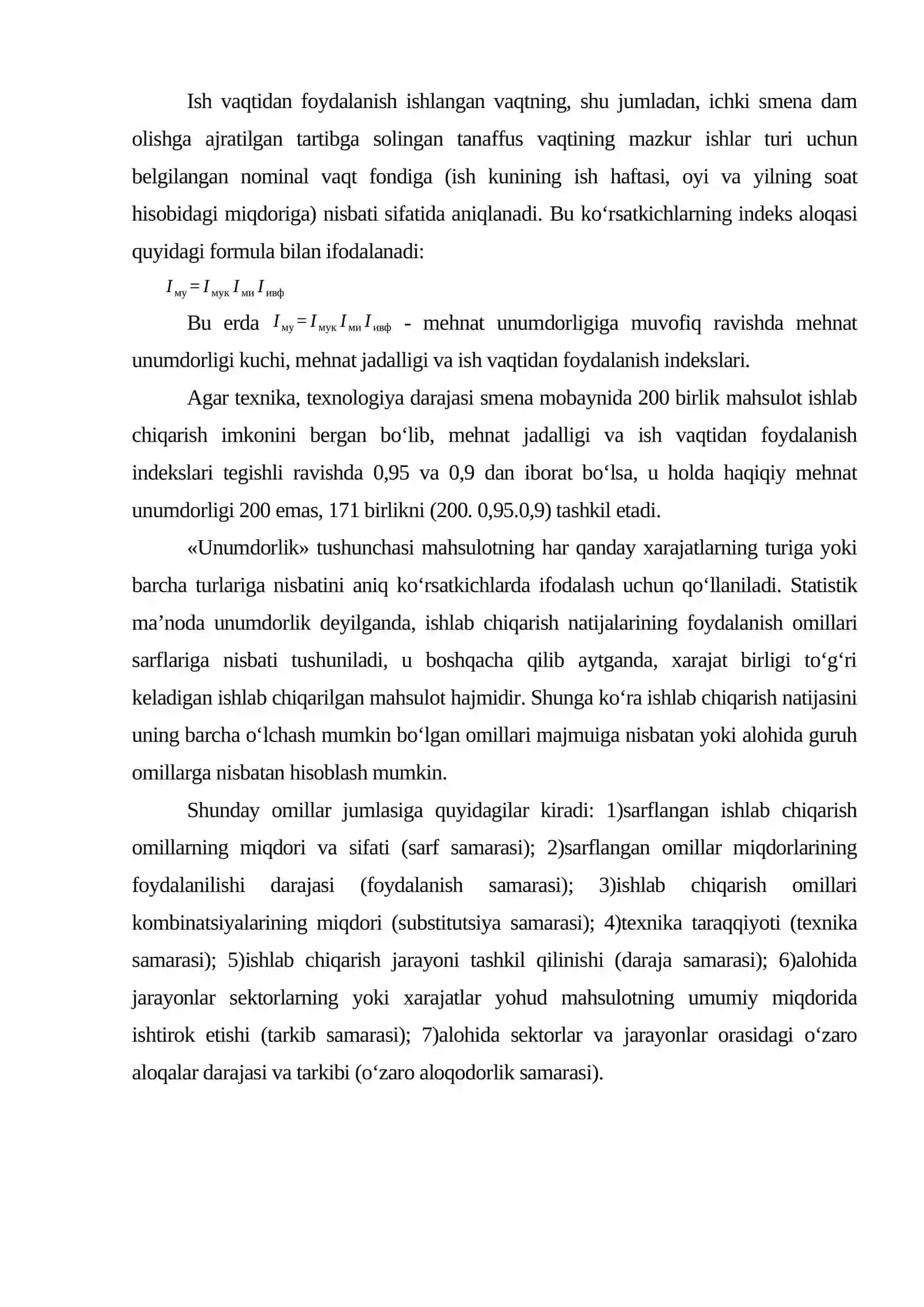 Mehnat unumdorligini oshirish omillari va imkoniyatlari 4
