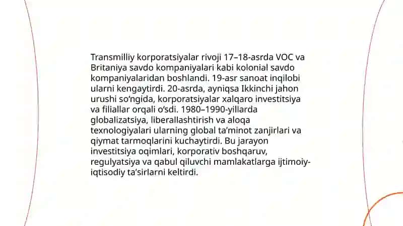 Transmilliy korporatsiyalar: taʼrif va asosiy xususiyatlari 4