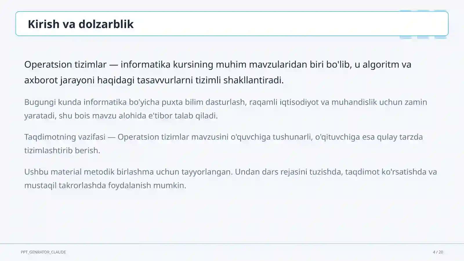 Operatsion tizimlar (6-sinf) 4
