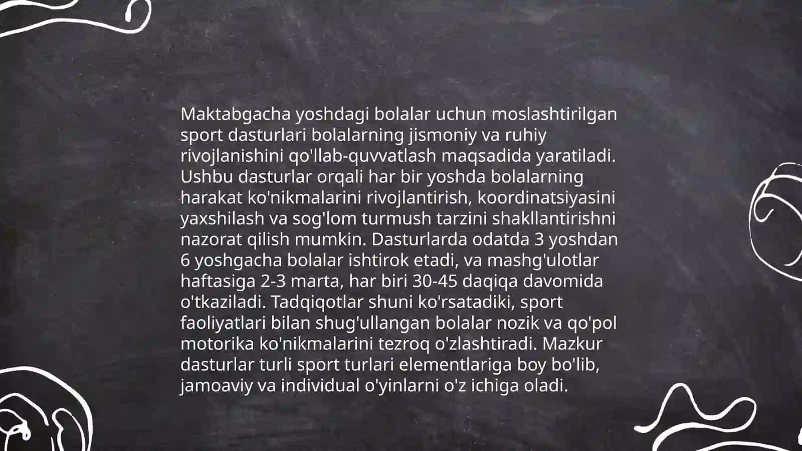 Maktabgacha yoshdagi bolalarning jismoniy faolligini oshirish texnologiyalari 4