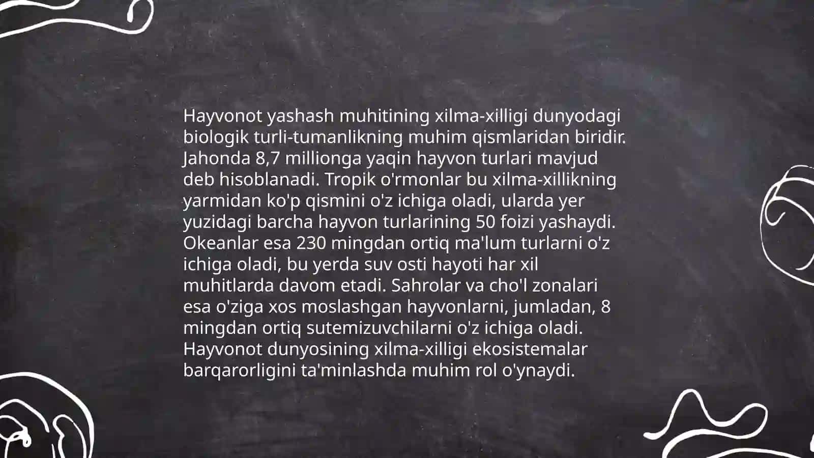 Hayvonot olamining yashash tarzi va ularning tarqalishi 4