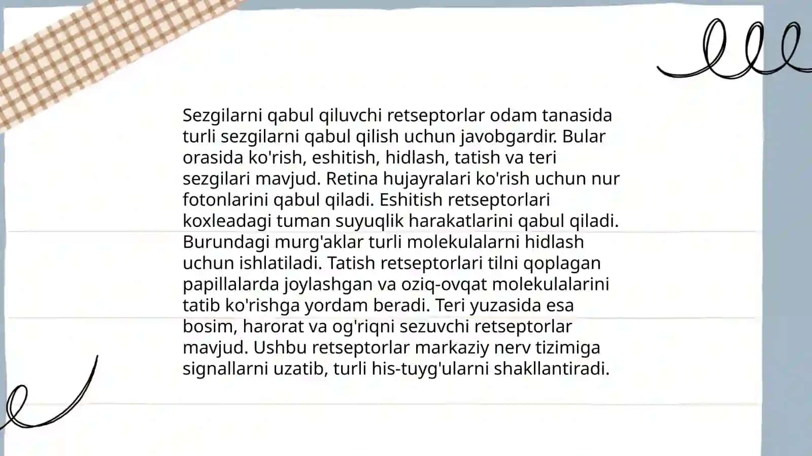 Sezgilar haqida umumiy tushuncha va uning nerv-fiziologik asoslari 4